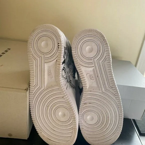 Custom, One of a Kind Air Force 1 Sneakers (Attack on Titan) - Picture 5 of 7